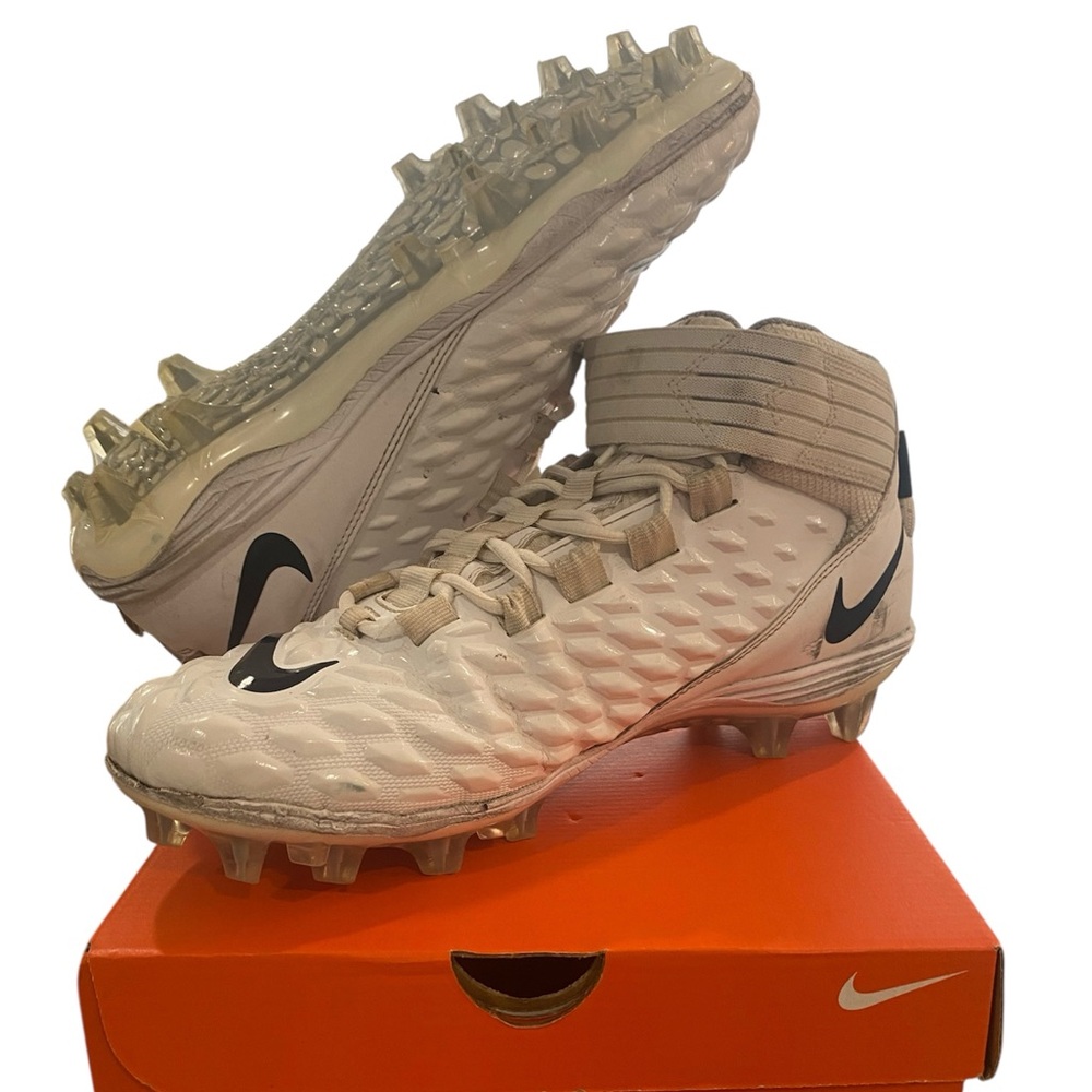 Nike Force Savage Pro 2 White and Black Football Cleats